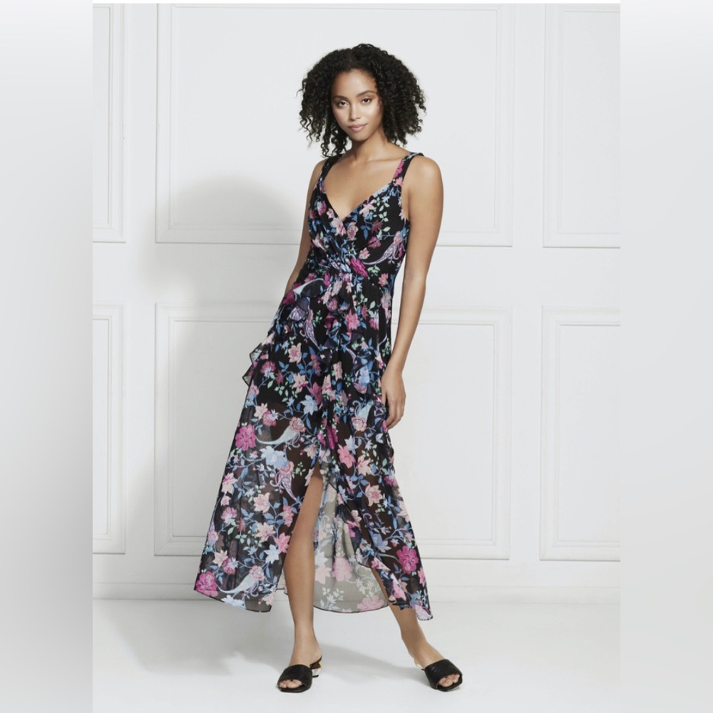 Rachel Zoe Wildflower Printed MIDI Dress